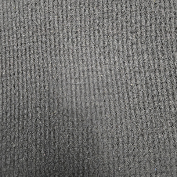 We The Free Black Waffle Knit Thermal Top Thumbholes Layered Hem Size Medium - Picture 7 of 9